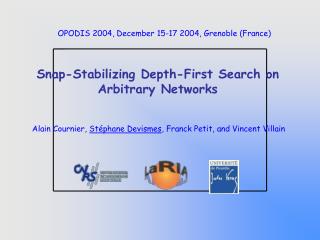 Snap -Stabilizing Depth-First Search on Arbitrary Networks