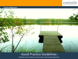 - Good Practice Guidelines - Leitfaden für den Aufbau eines Business Continuity Managements
