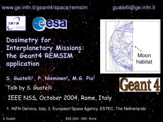 IEEE NSS, October 2004, Rome, Italy