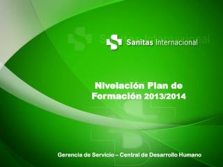 Nivelación Plan de Formación 2013/2014