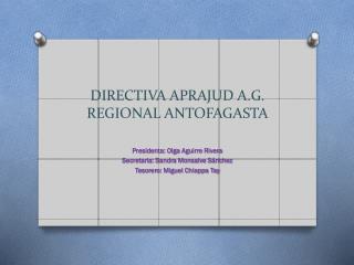 DIRECTIVA APRAJUD A.G. REGIONAL ANTOFAGASTA