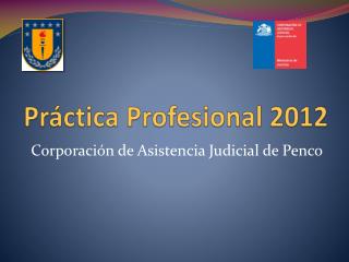 Práctica Profesional 2012
