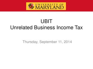 UBIT Unrelated Business Income Tax