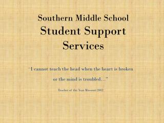 Southern Middle School Student Support Services