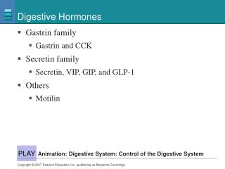 Digestive Hormones