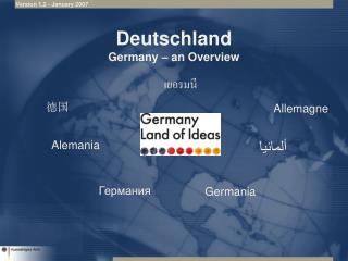 Deutschland Germany – an Overview