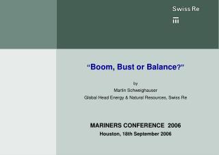 “ Boom, Bust or Balance ?” by Martin Schweighauser