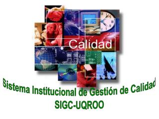 Sistema Institucional de Gestión de Calidad SIGC-UQROO
