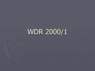 WDR 2000/1