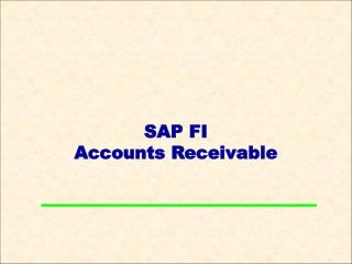 SAP FI Accounts Receivable