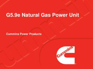 G5.9e Natural Gas Power Unit