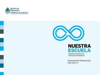 Presentación Resolución CFE 201/13