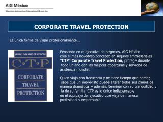CORPORATE TRAVEL PROTECTION