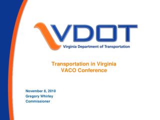 Transportation in Virginia VACO Conference