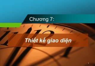 Thiết kế giao diện