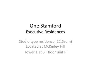 One Stamford Executive Residences