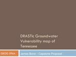 DRASTIc Groundwater Vulnerability map of Tennessee