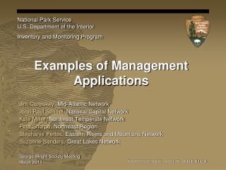 Examples of Management Applications
