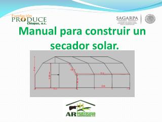 Manual para construir un secador solar.