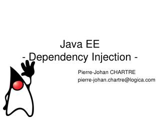Java EE - Dependency Injection -
