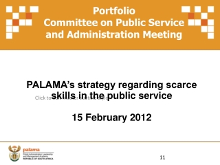 Portfolio Committee on Public Service and Administration Meeting