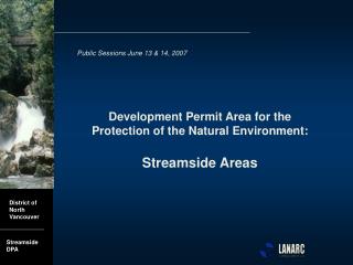 Development Permit Area for the Protection of the Natural Environment: Streamside Areas