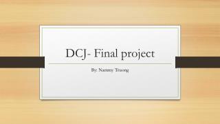DCJ- Final project
