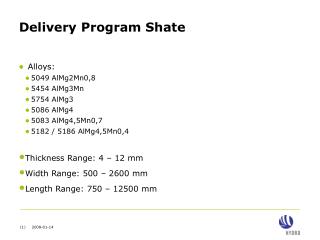Delivery Program Shate