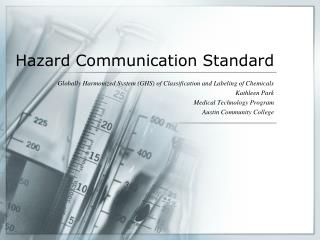 Hazard Communication Standard