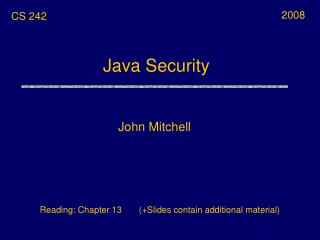 Java Security