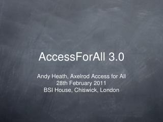 AccessForAll 3.0