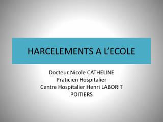 HARCELEMENTS A L’ECOLE