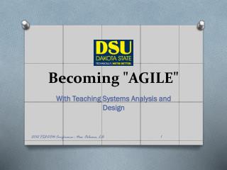 Becoming &quot;AGILE&quot;