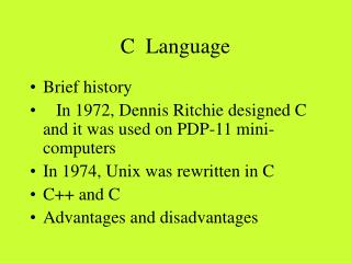 C Language