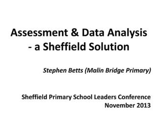 Assessment & Data Analysis - a Sheffield Solution