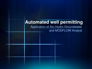 Automated well permitting