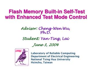 Flash Memory Built-in Self-Test with Enhanced Test Mode Control