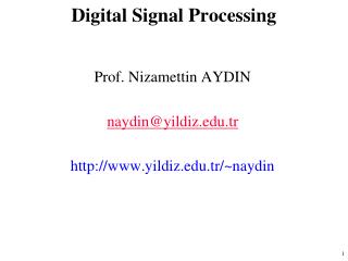 Digital Signal Processing