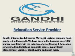 Relocation Service Provider - Moving to India , Household Go