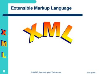 Extensible Markup Language