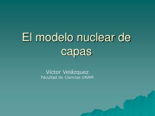 El modelo nuclear de capas