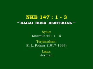 NKB 147 : 1 - 3
