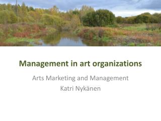 Management in art organizations