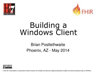 Building a Windows Client