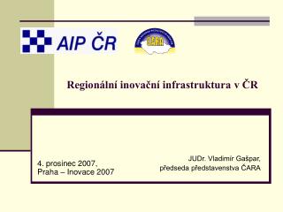 Regionální inovační infrastruktura v ČR