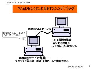 WinDBG6 による RTX5.5 デバッグ