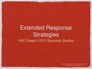 Extended Response Strategies