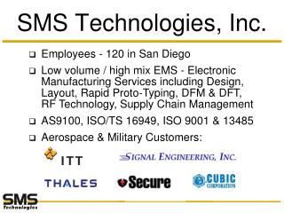 SMS Technologies, Inc.