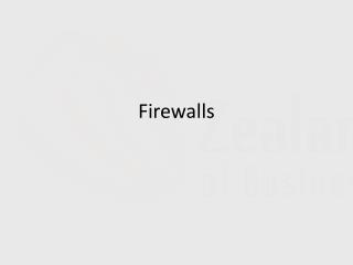 Firewalls