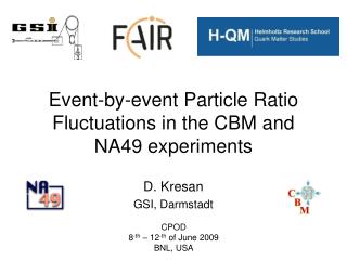 Event-by-event Particle Ratio Fluctuations in the CBM and NA49 experiments
